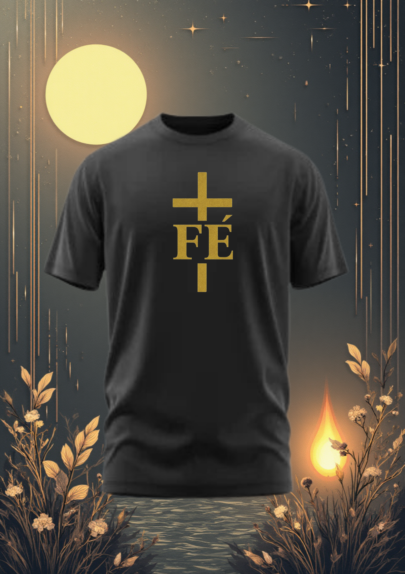 Camiseta Fe Cruz Espiritual