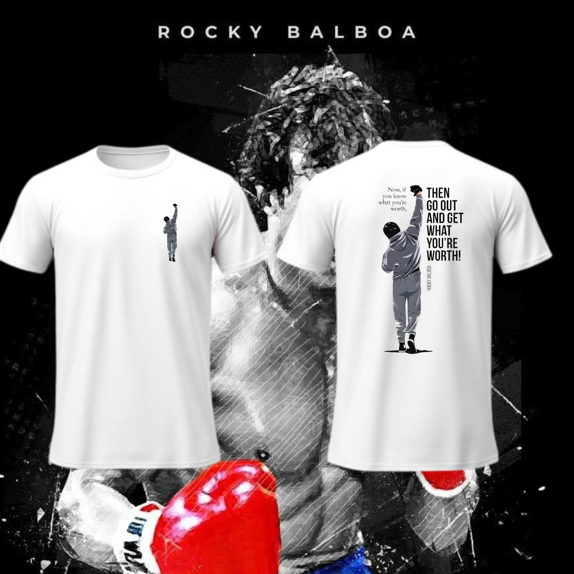 Camiseta Rocky Balboa - Inspiración e Lucha