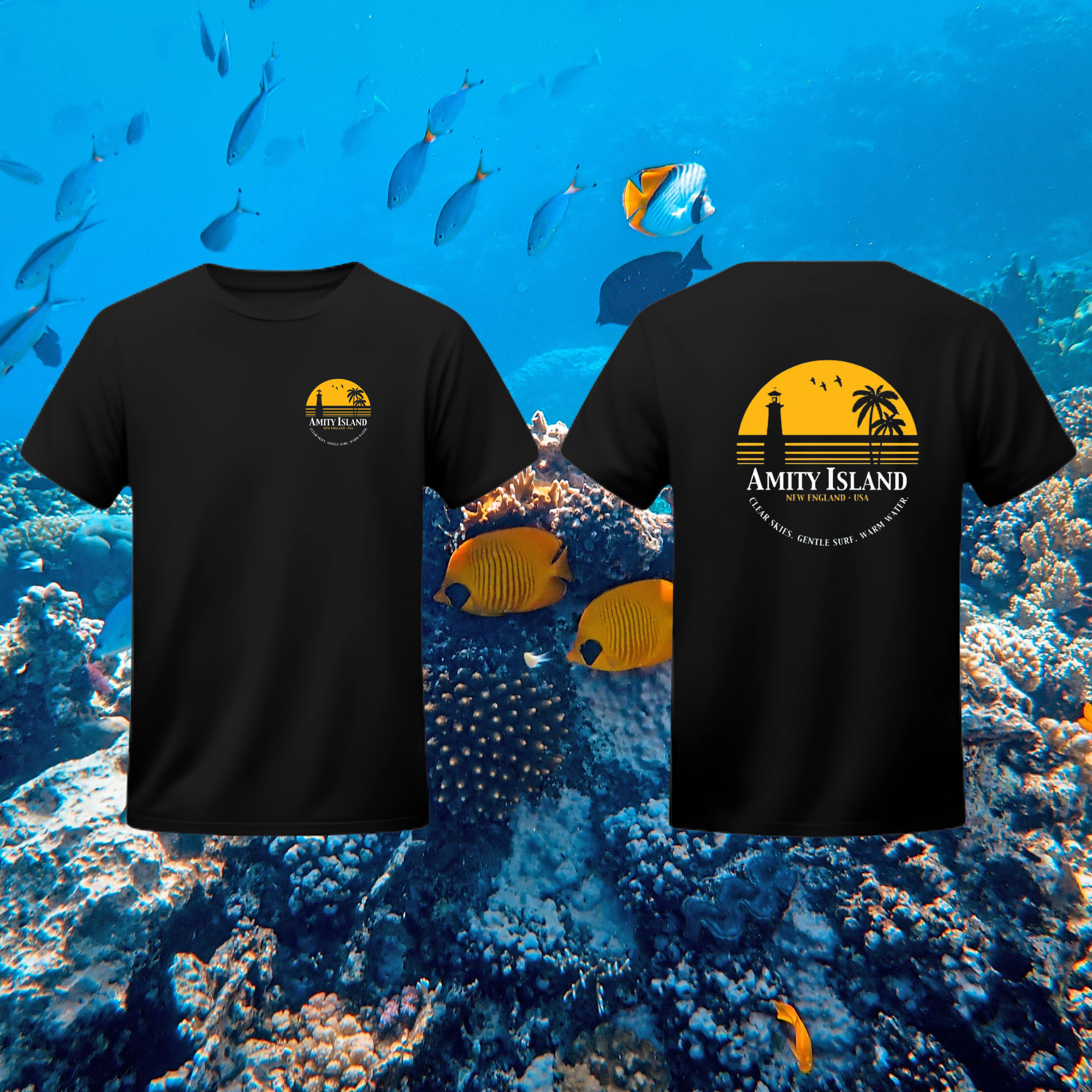 Camiseta Película Jaws Amity Island
