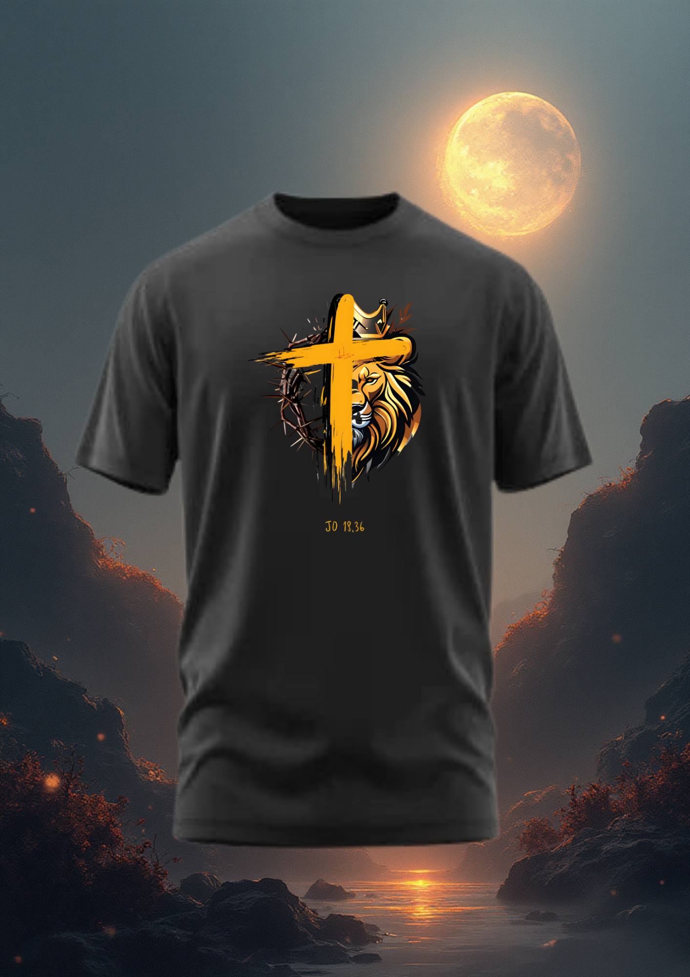 Camiseta Cruz de Cristo Cordeiro