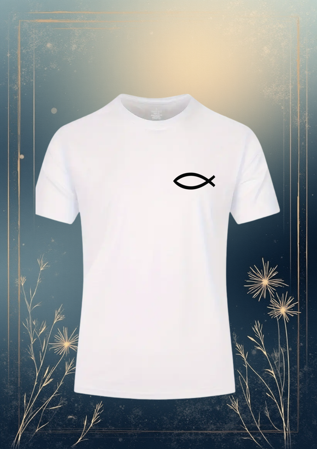 Camiseta Pez Espiritual Cristiano