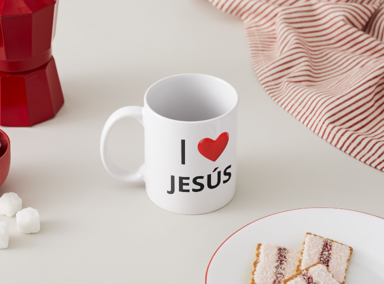 Taza I Love Jesús