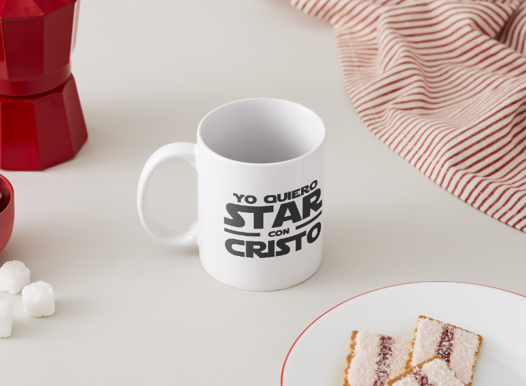 Taza Star con Cristo