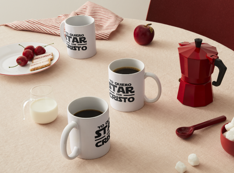 Taza Star con Cristo